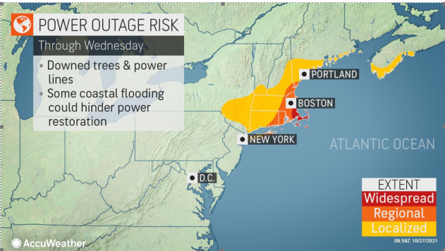 Nor'easter Leaves Half A Million Without Power In New England